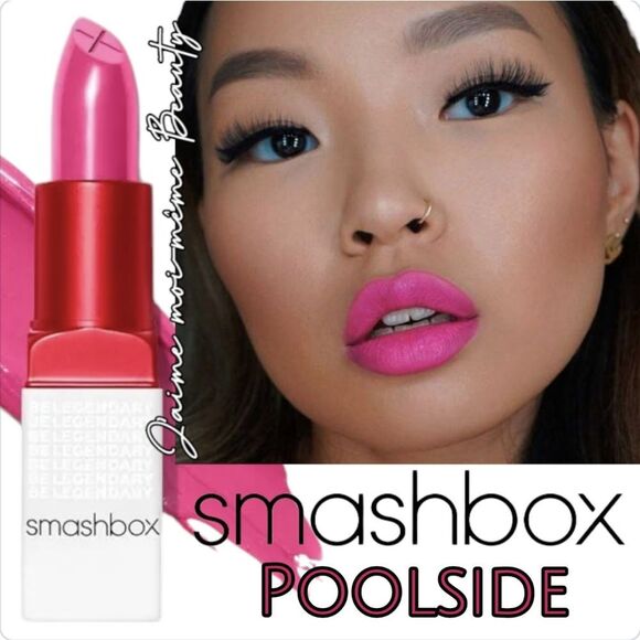 Smashbox PoolSide Prime and Plush BE LEGENDARY Lipstick (HOT Barbie PINK) - Picture 1 of 14